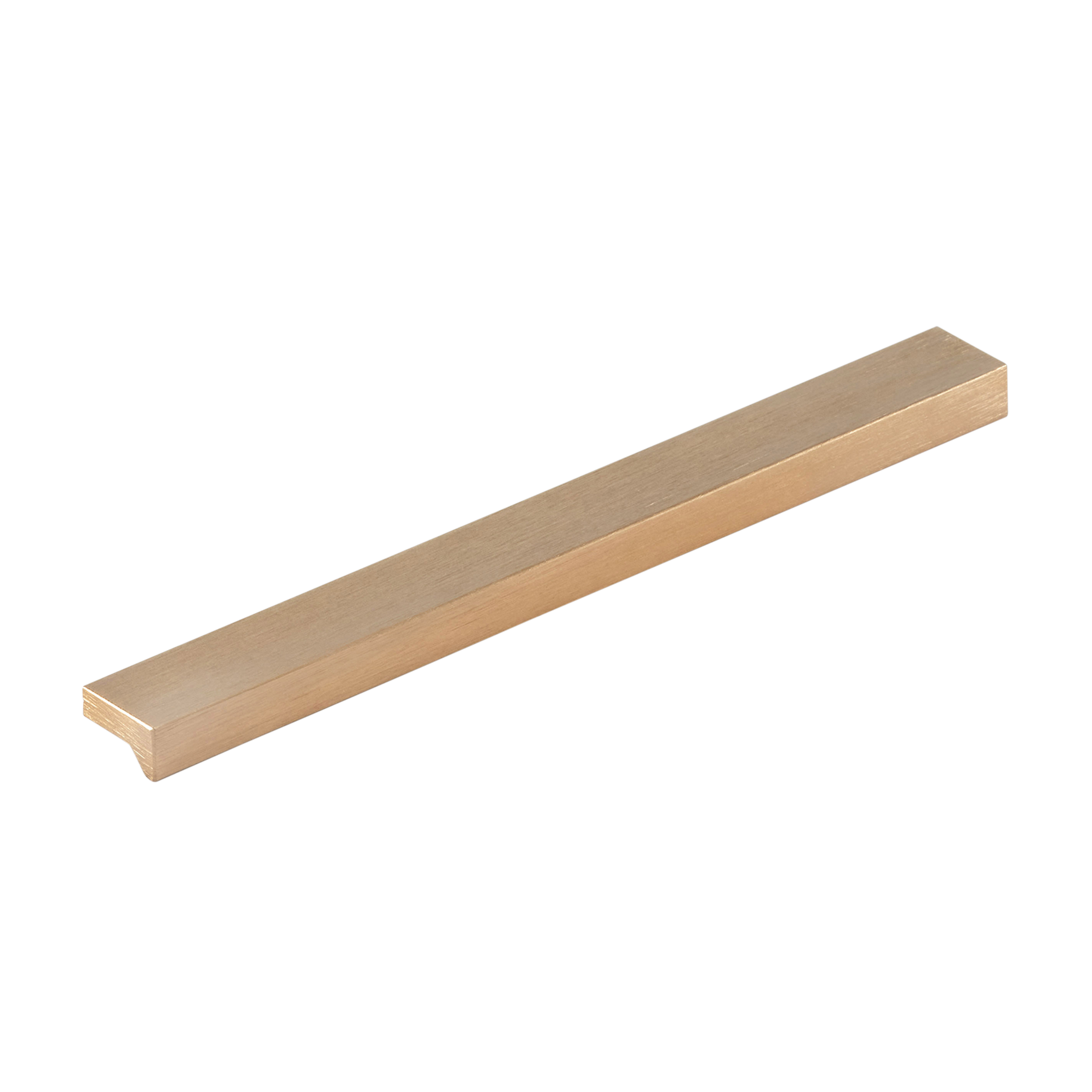 Momo Angle Pull Handle 128mm In Brushed Dark Brass