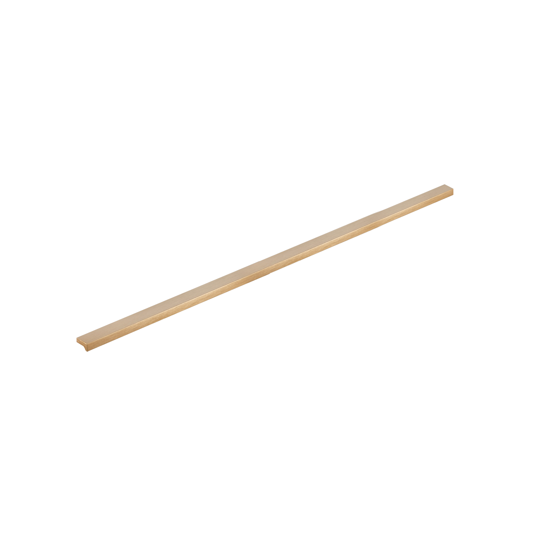 Momo Angle Pull Handle 480mm in Brushed Dark Brass