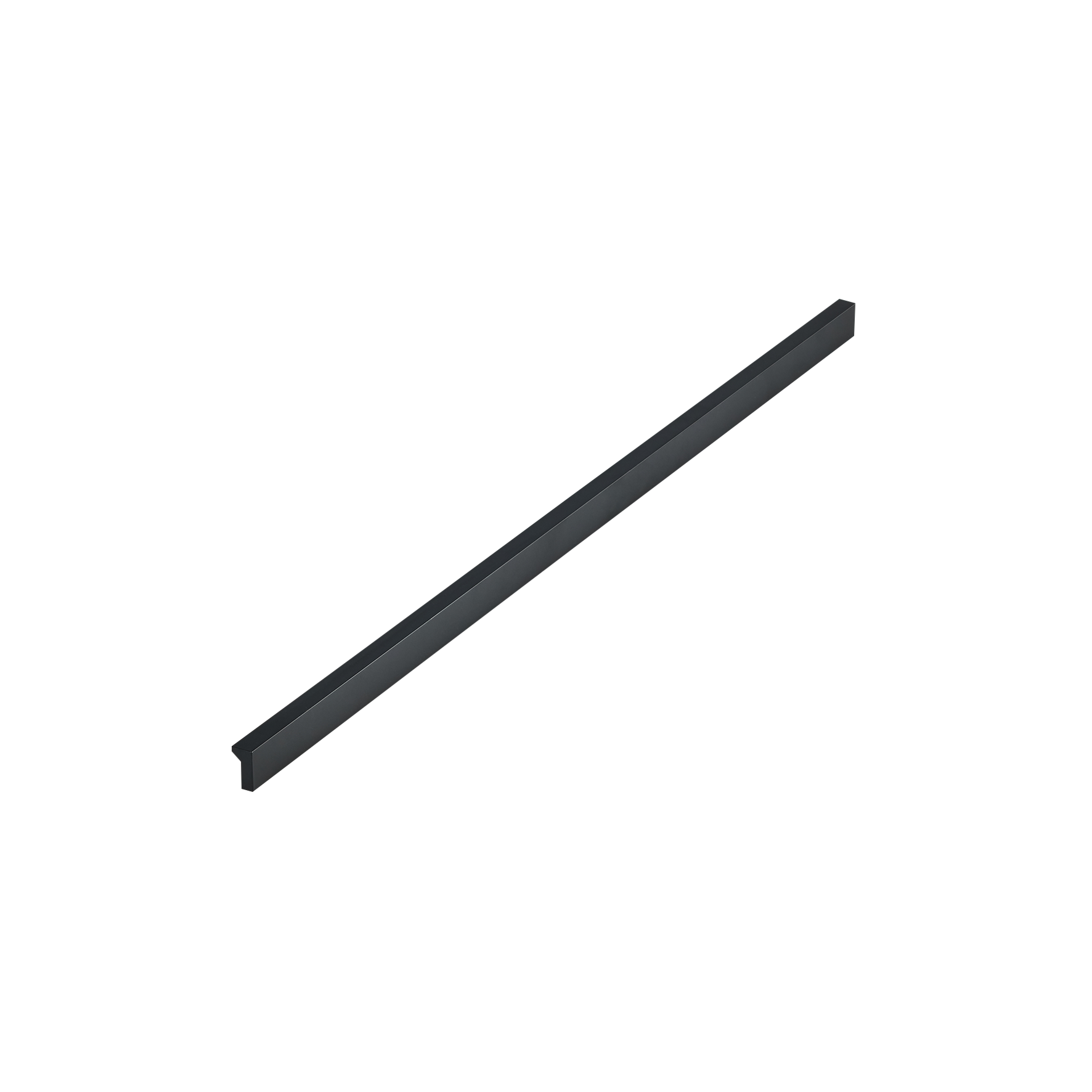 Momo Angle Pull Handle 480mm in Matt Black (1)