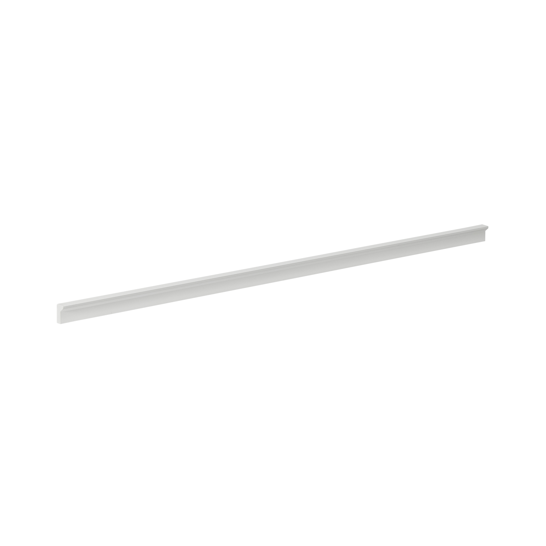 Momo Angle Pull Handle 480mm in Matt White (2)