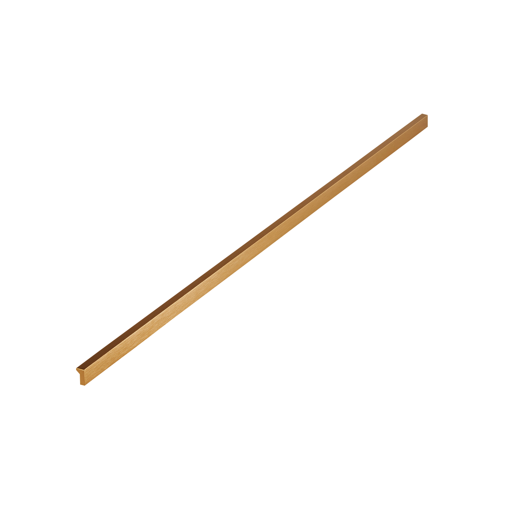 Momo Angle Pull Handle 640mm in Brushed Dark Brass (1)