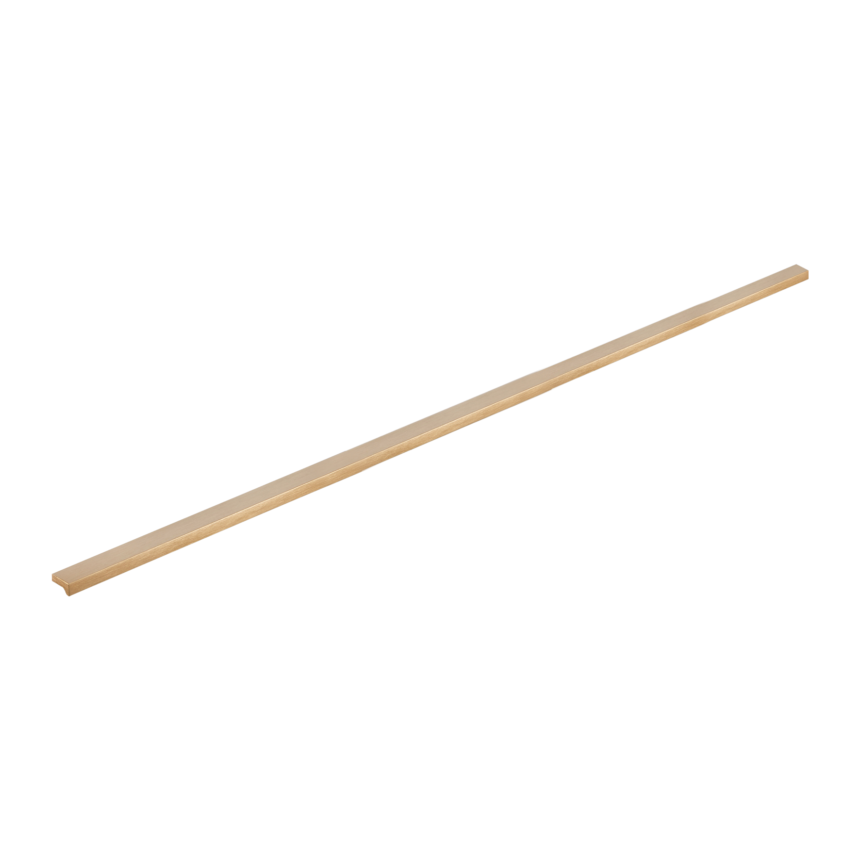 Momo Angle Pull Handle 640mm in Brushed Dark Brass