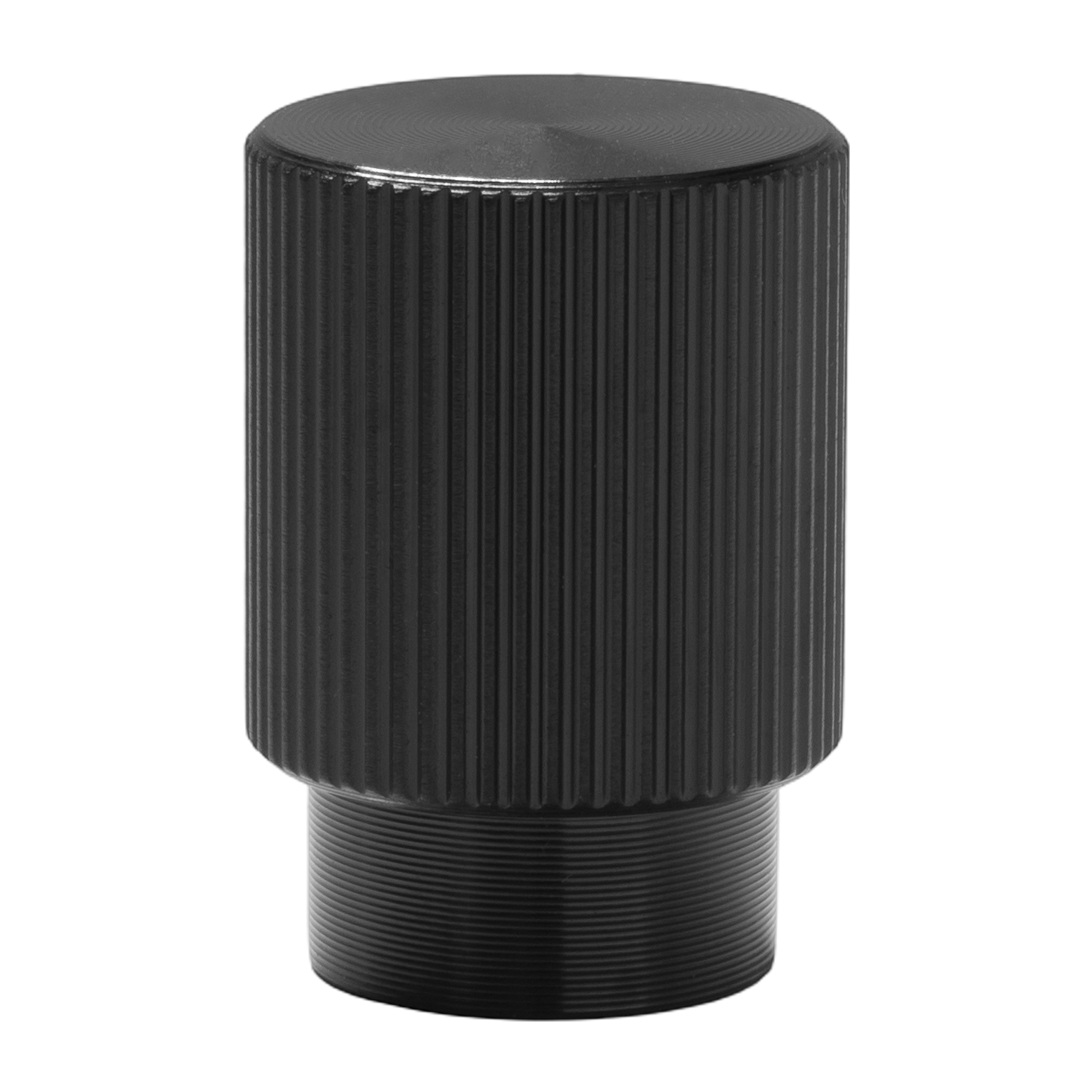 Momo Arpa Round Knob 22mm in Brushed Black (1)