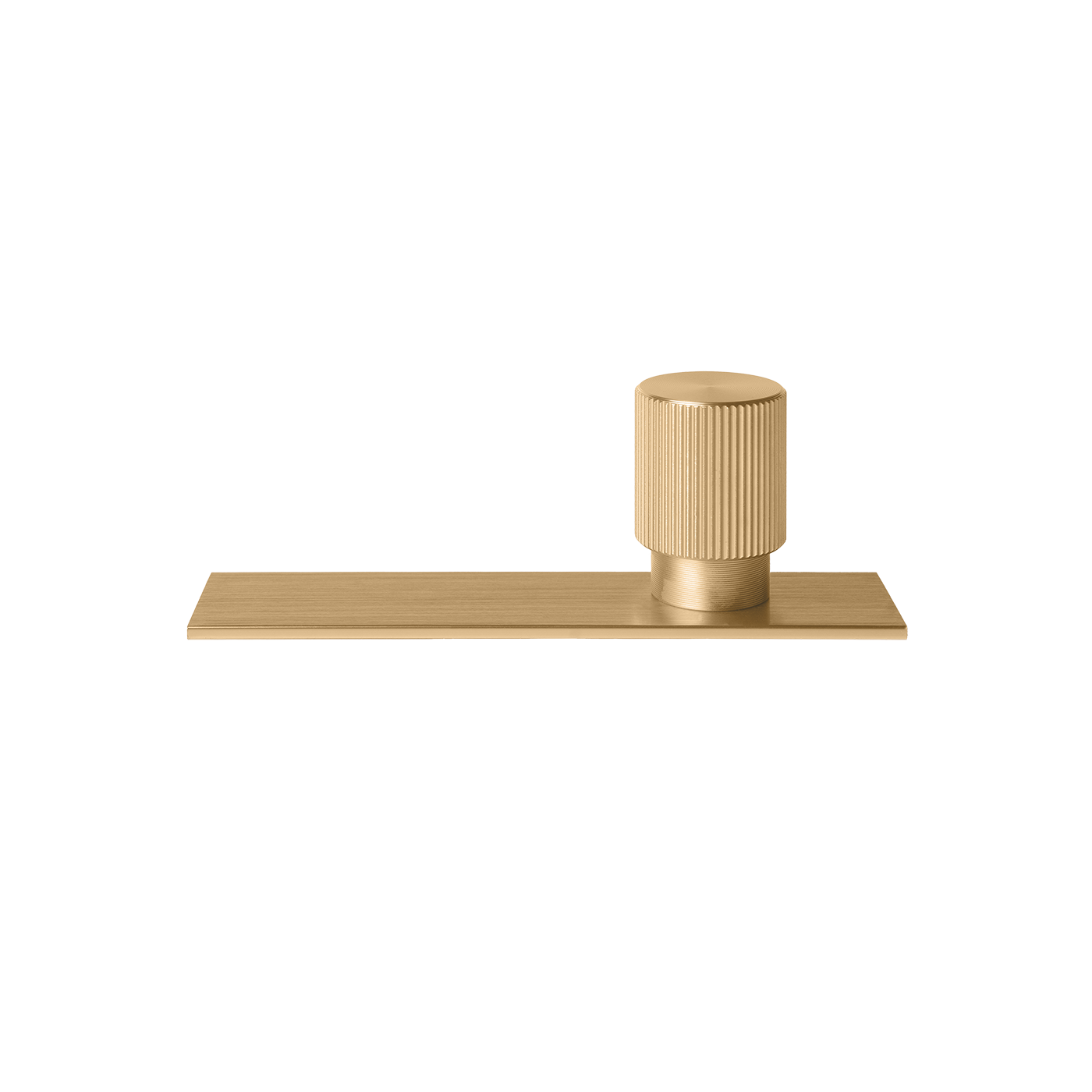 Momo Arpa Round Knob and Backplate 22mm in Brushed Dark Brass (1)