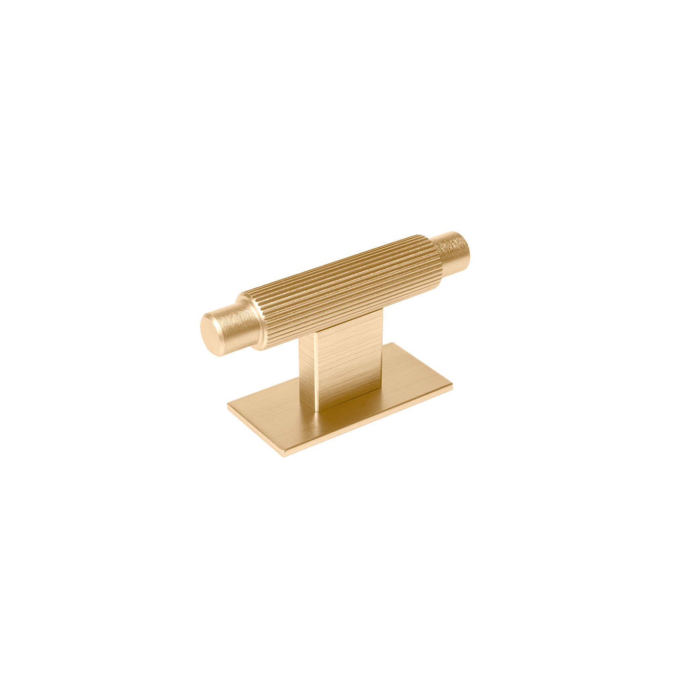Momo Arpa T Knob and Backplate 70mm In Brushed Dark Brass