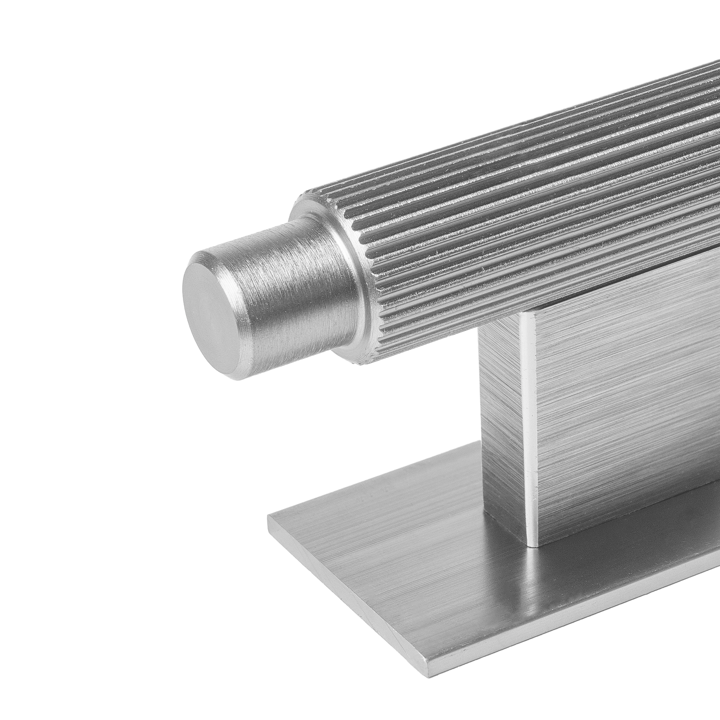 Momo Arpa T Knob and Backplate 70mm in Dull Brushed Nickel (2)