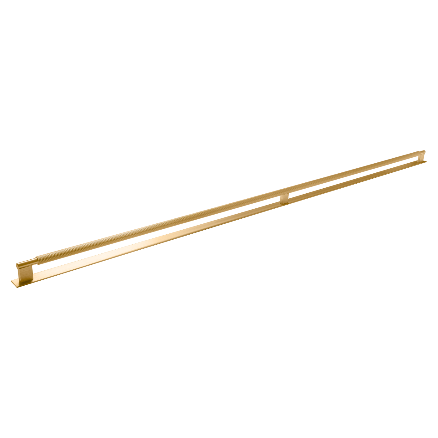 Momo Arpa D Handle and Backplate 1178mm In Brushed Dark Brass