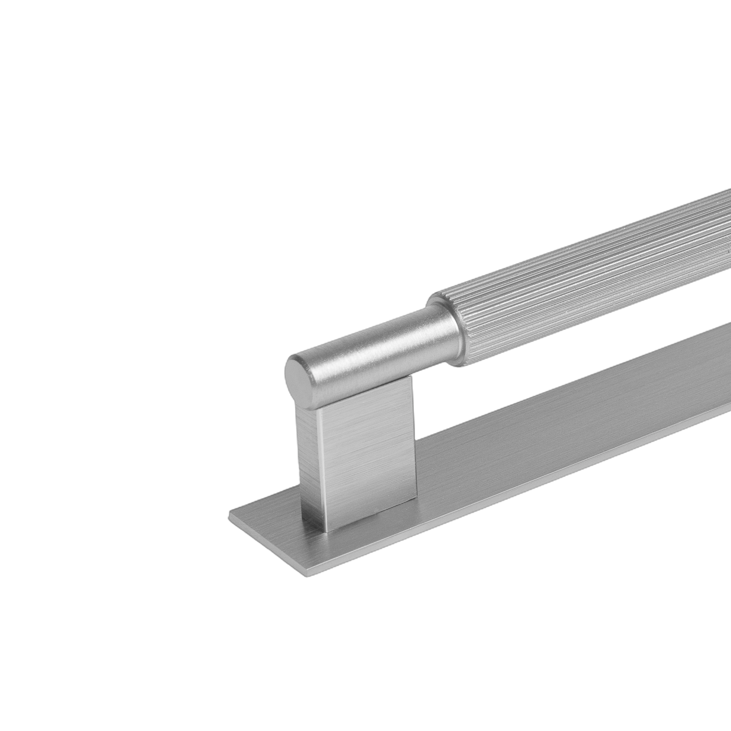 Momo Arpa D Handle and Backplate 1178mm in Dull Brushed Nickel (1)