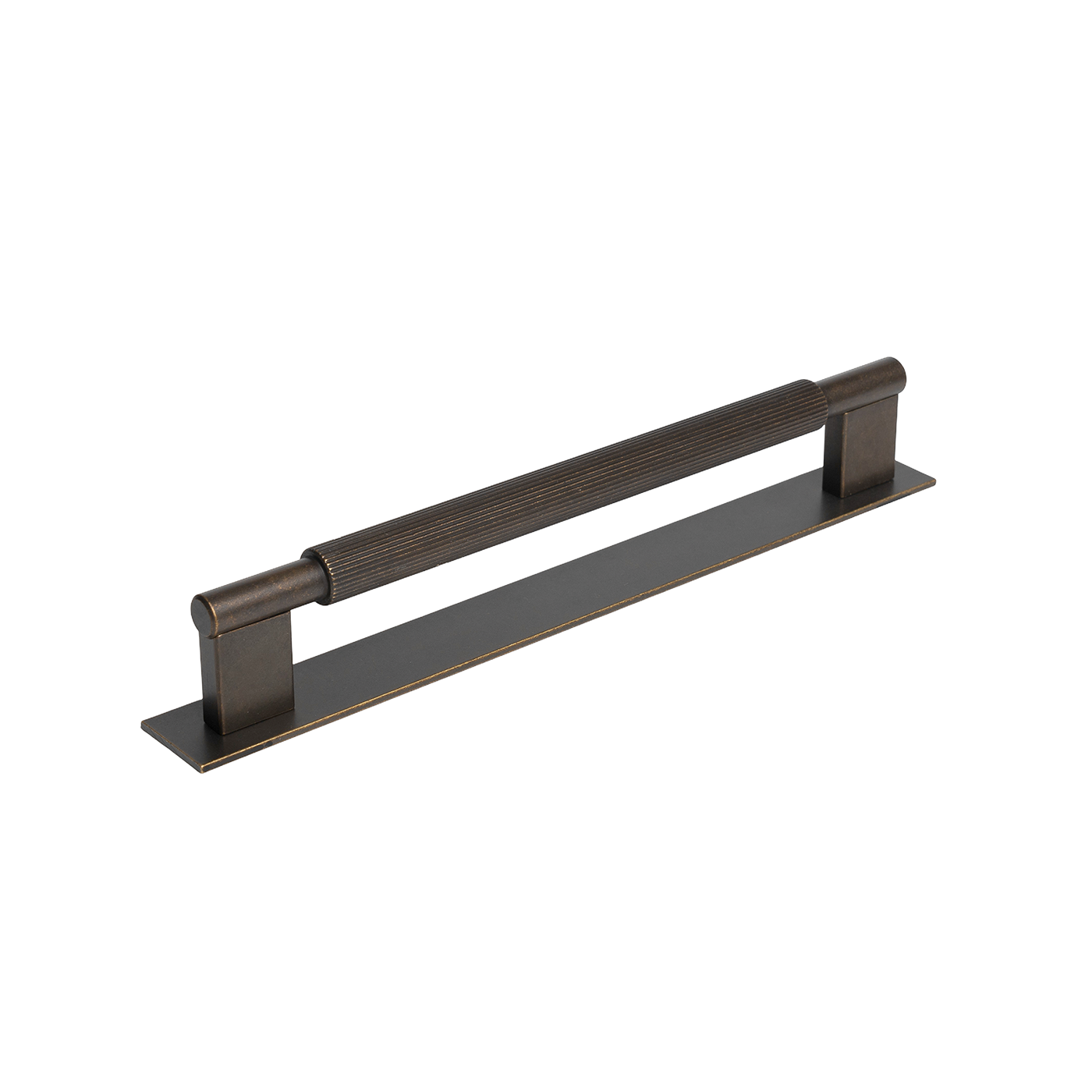 Momo Arpa D Handle And Backplate 192mm In Antique Brass