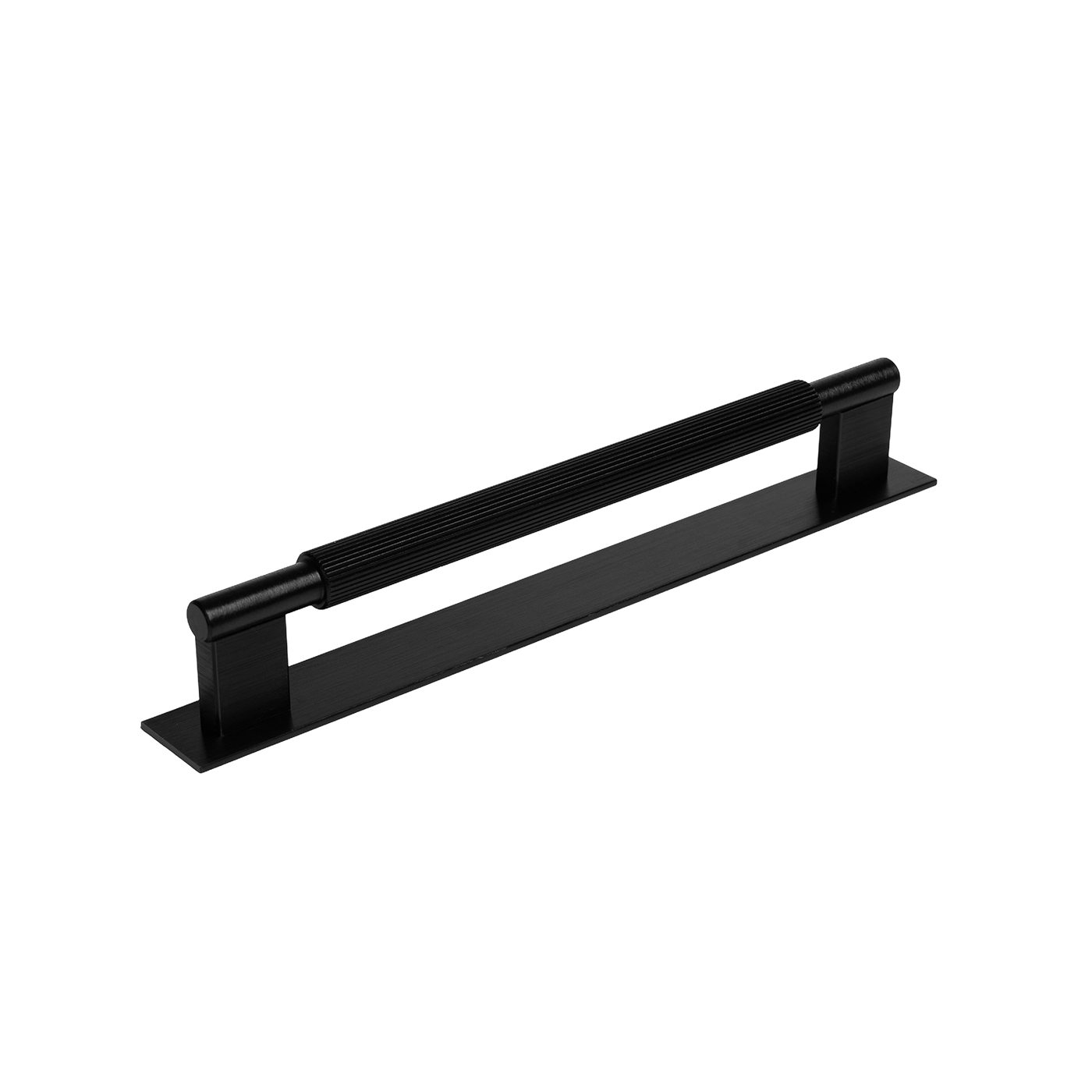 Momo Arpa D Handle and Backplate 192mm In Brushed Black