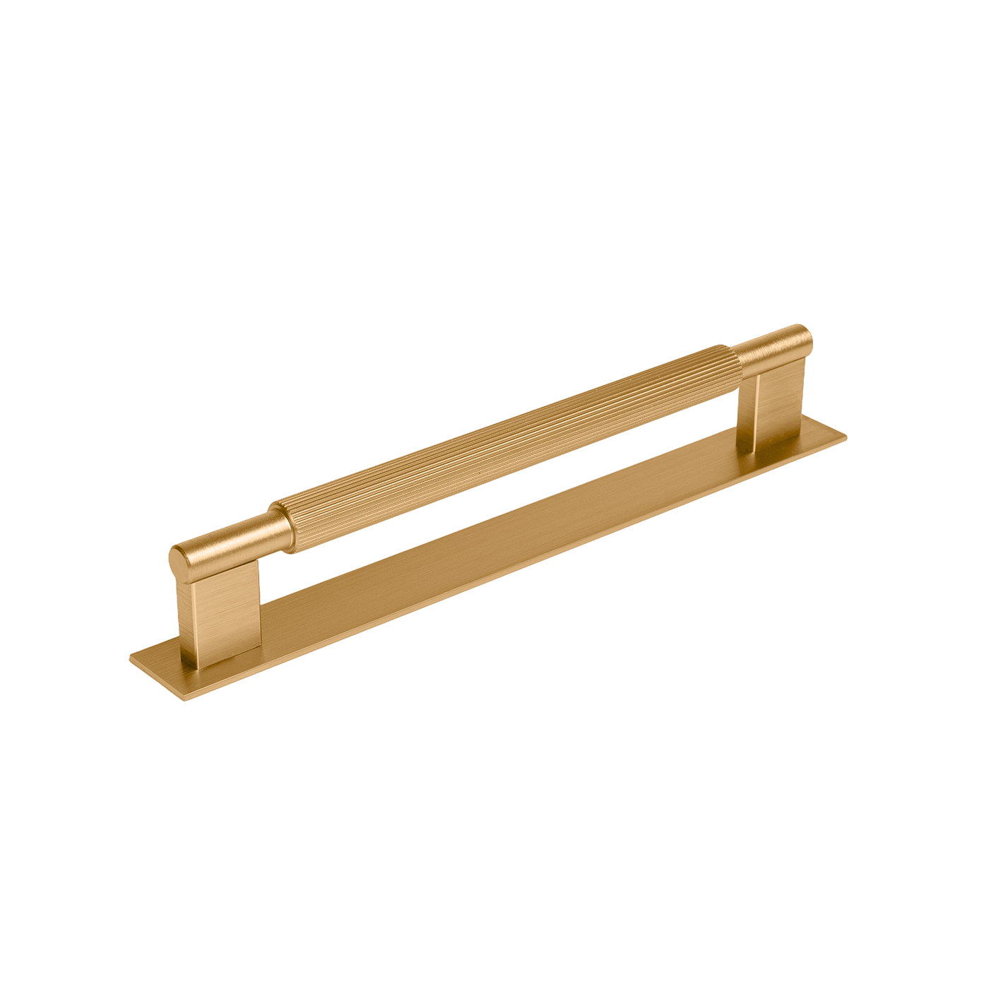 Momo Arpa D Handle and Backplate 192mm In Brushed Dark Brass
