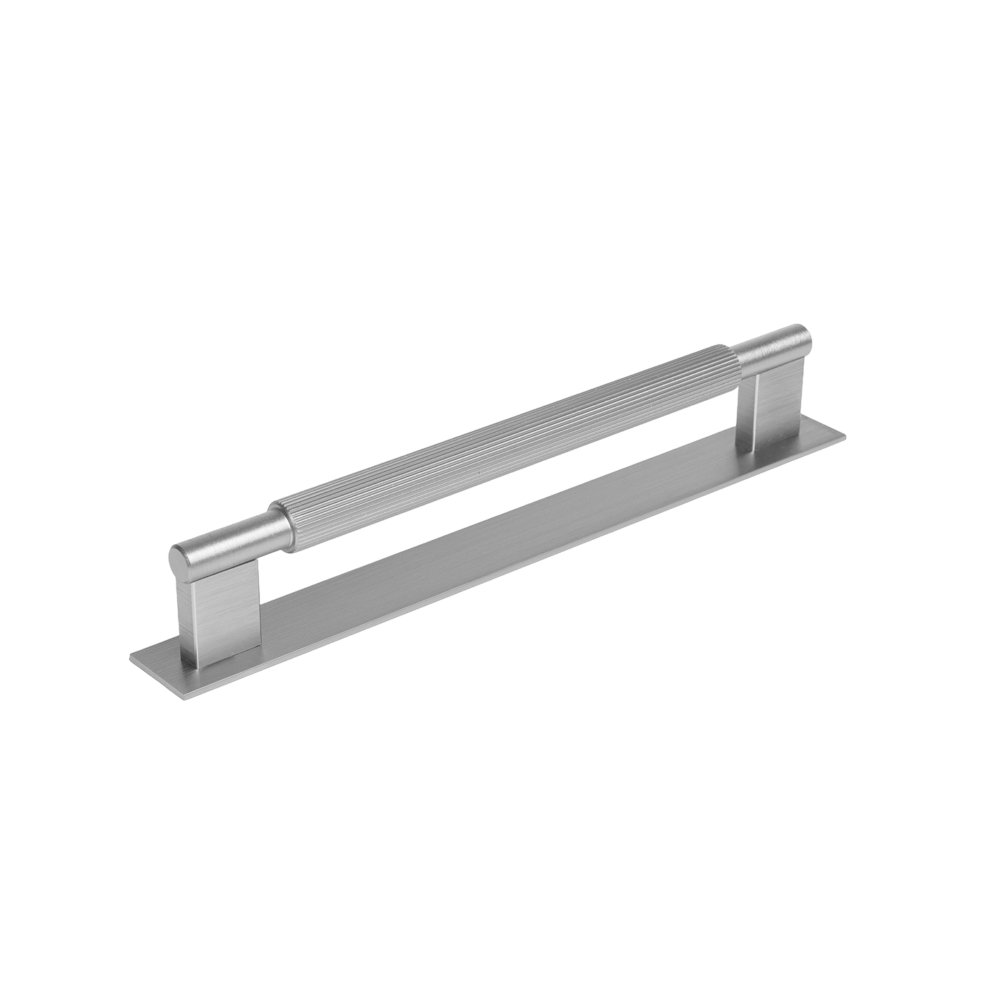 Momo Arpa D Handle and Backplate 192mm In Dull Brushed Nickel