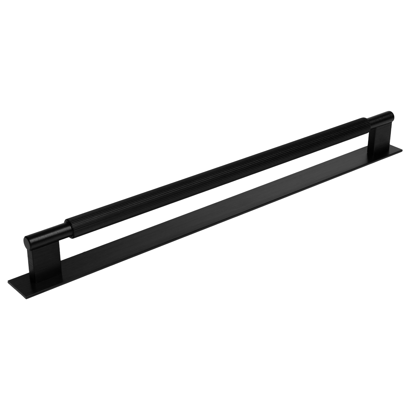 Momo Arpa D Handle and Backplate 320mm In Brushed Black