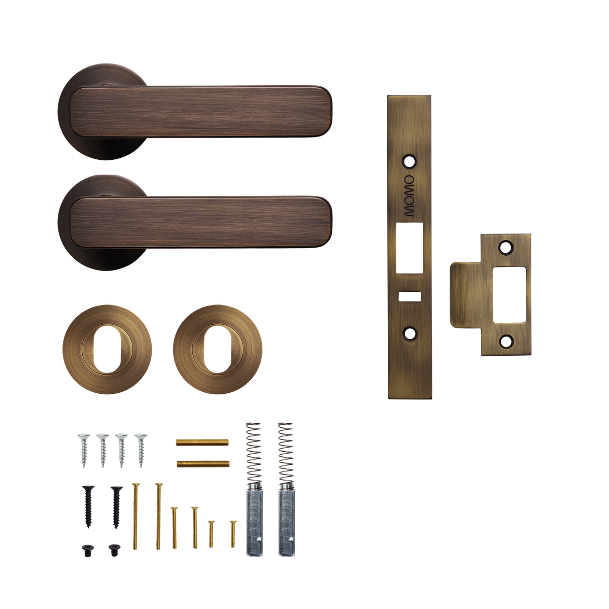 Momo Aspen Solid Brass Lever Entrance Set to Suit Dormakaba MS2600 and MS2900 Series locks in Bronze