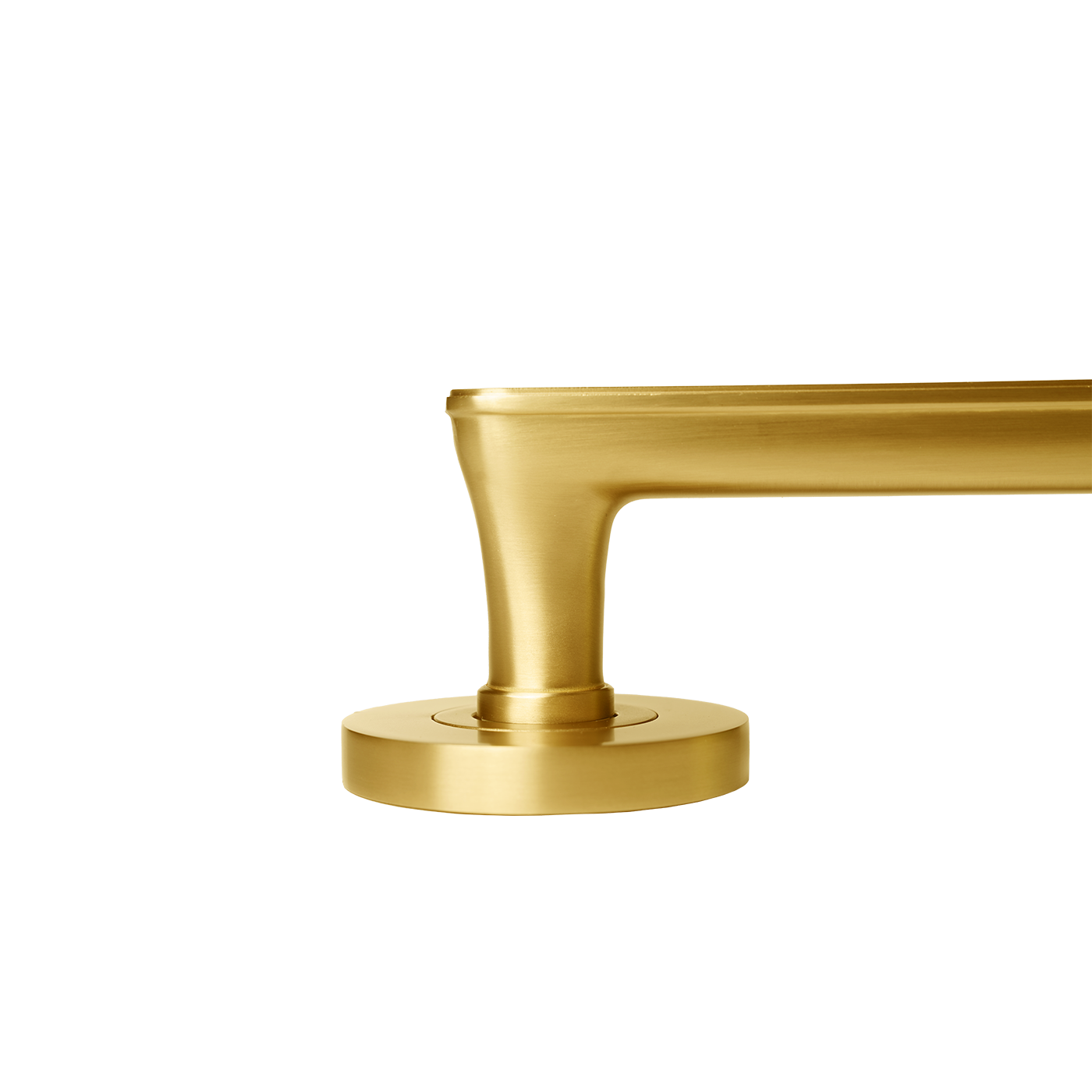 Momo Aspen Solid Brass Lever Entrance Set In Brushed Satin Brass (3)