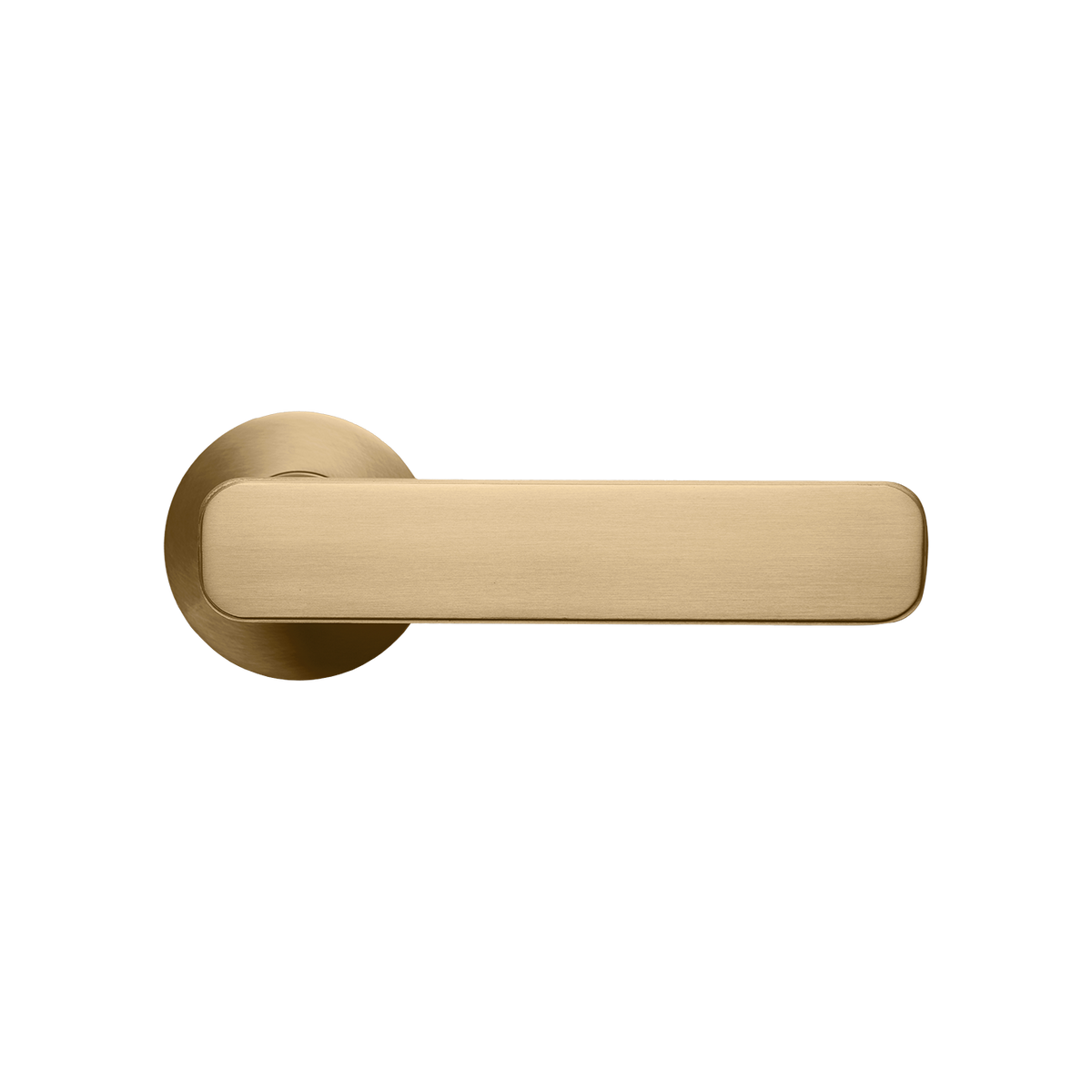Momo Aspen Solid Brass Single Dummy Lever In Brushed Satin Brass