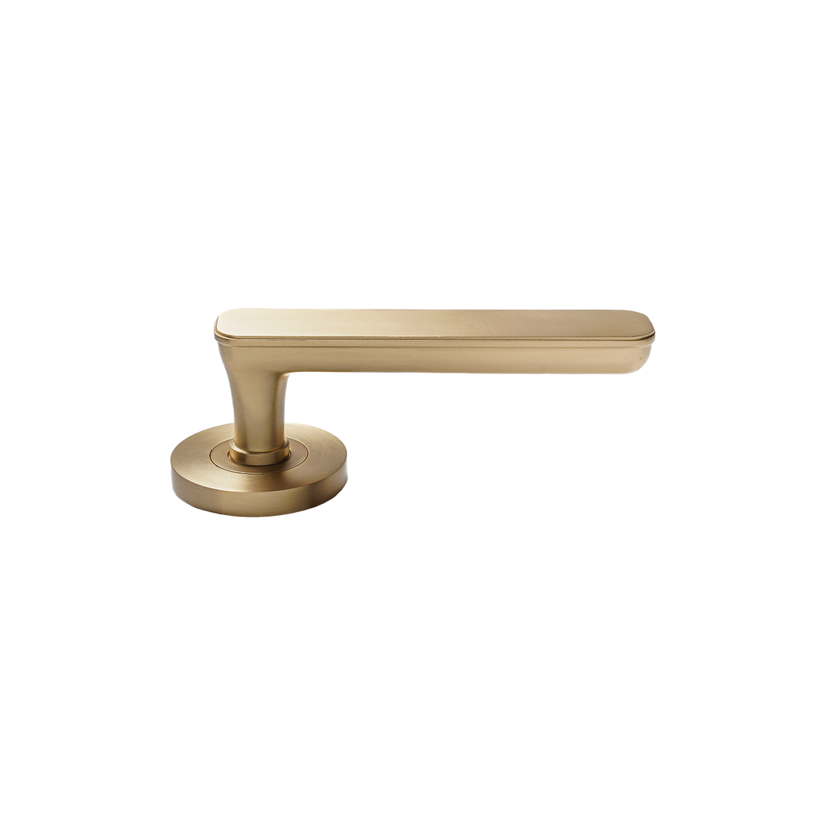 Momo Aspen Solid Brass Single Dummy Lever In Brushed Satin Brass (1)