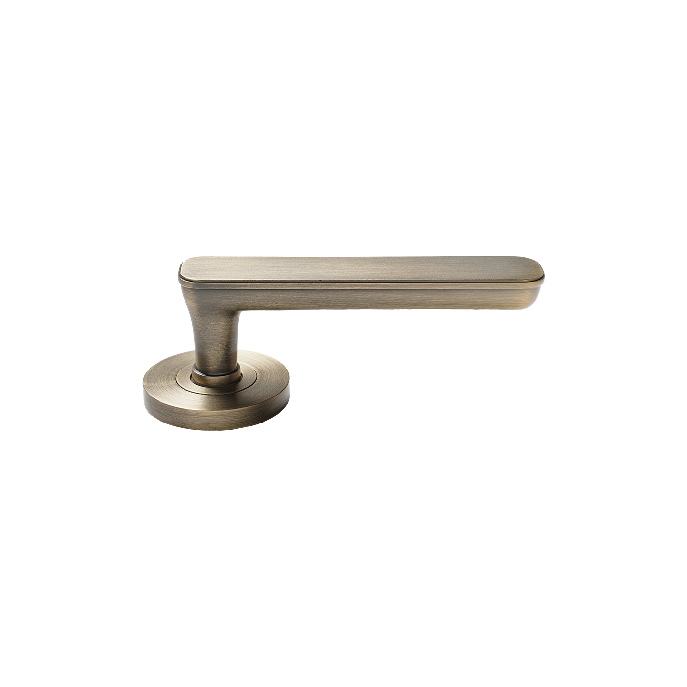 Momo Aspen Solid Brass Mortice Lock Privacy Lever Set In Dark Brushed Brass (2)