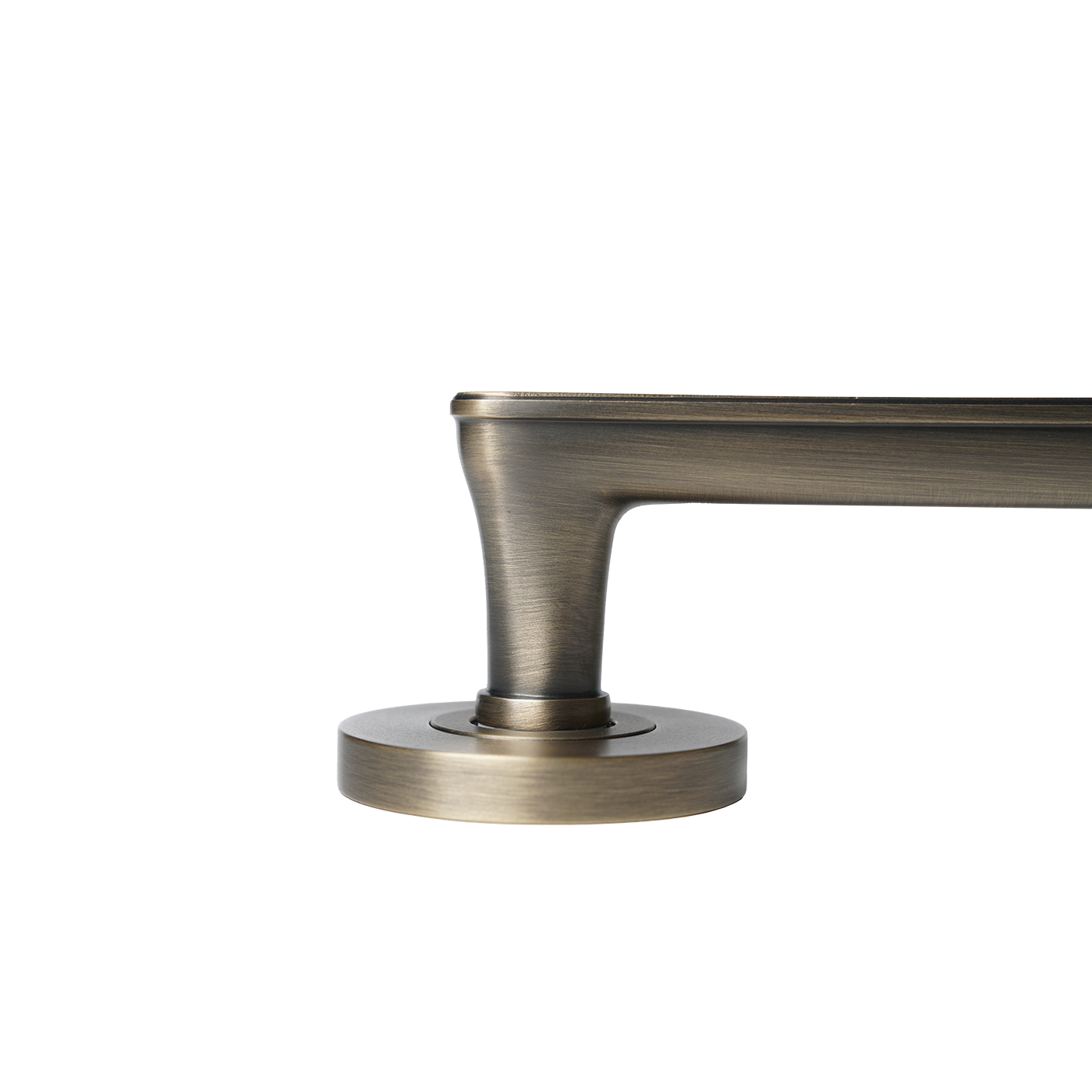 Momo Aspen Solid Brass Tubular Latch Passage Lever Set In Dark Brushed Brass (3)