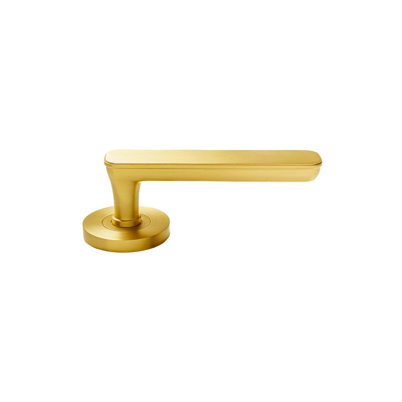 Momo Aspen Lever Handle Set Brushed Satin Brass (1)