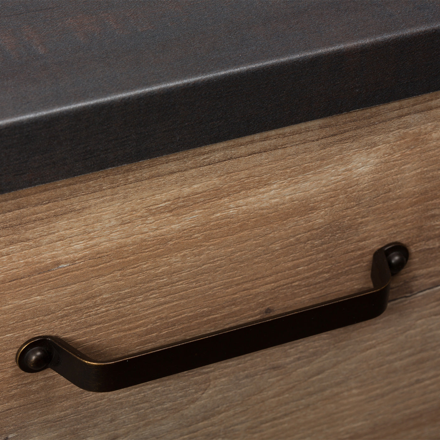 Momo Button D Handle 160mm In Antique Brass (2)