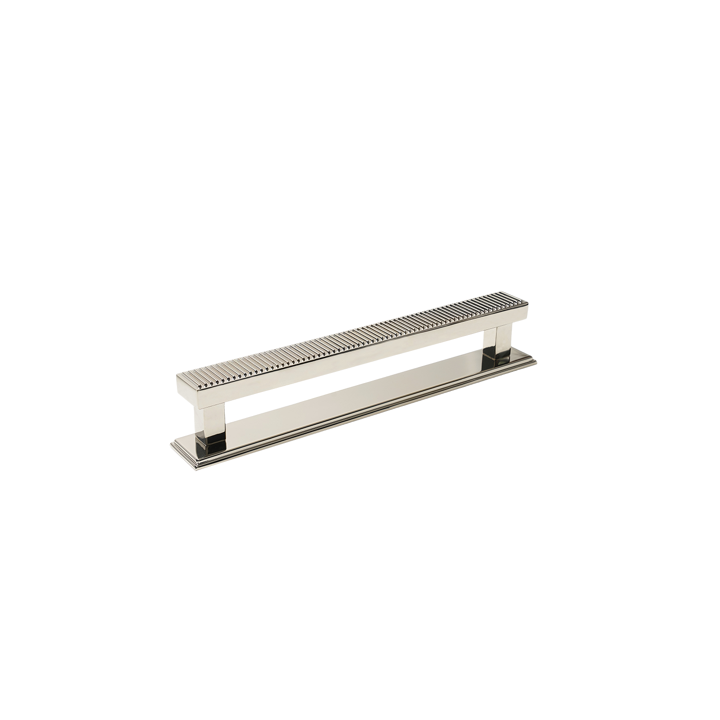 Momo Barrington Bar Handle Backplate 160mm in Polished Nickel (1)