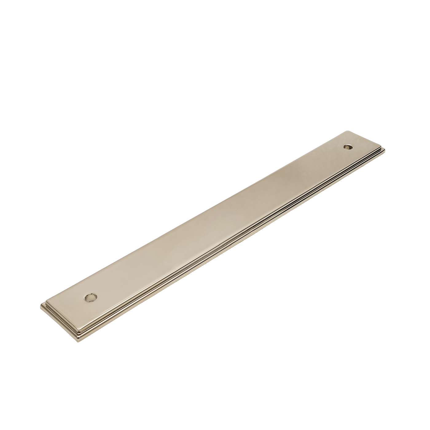 Momo Barrington Bar Handle Backplate 160mm in Polished Nickel