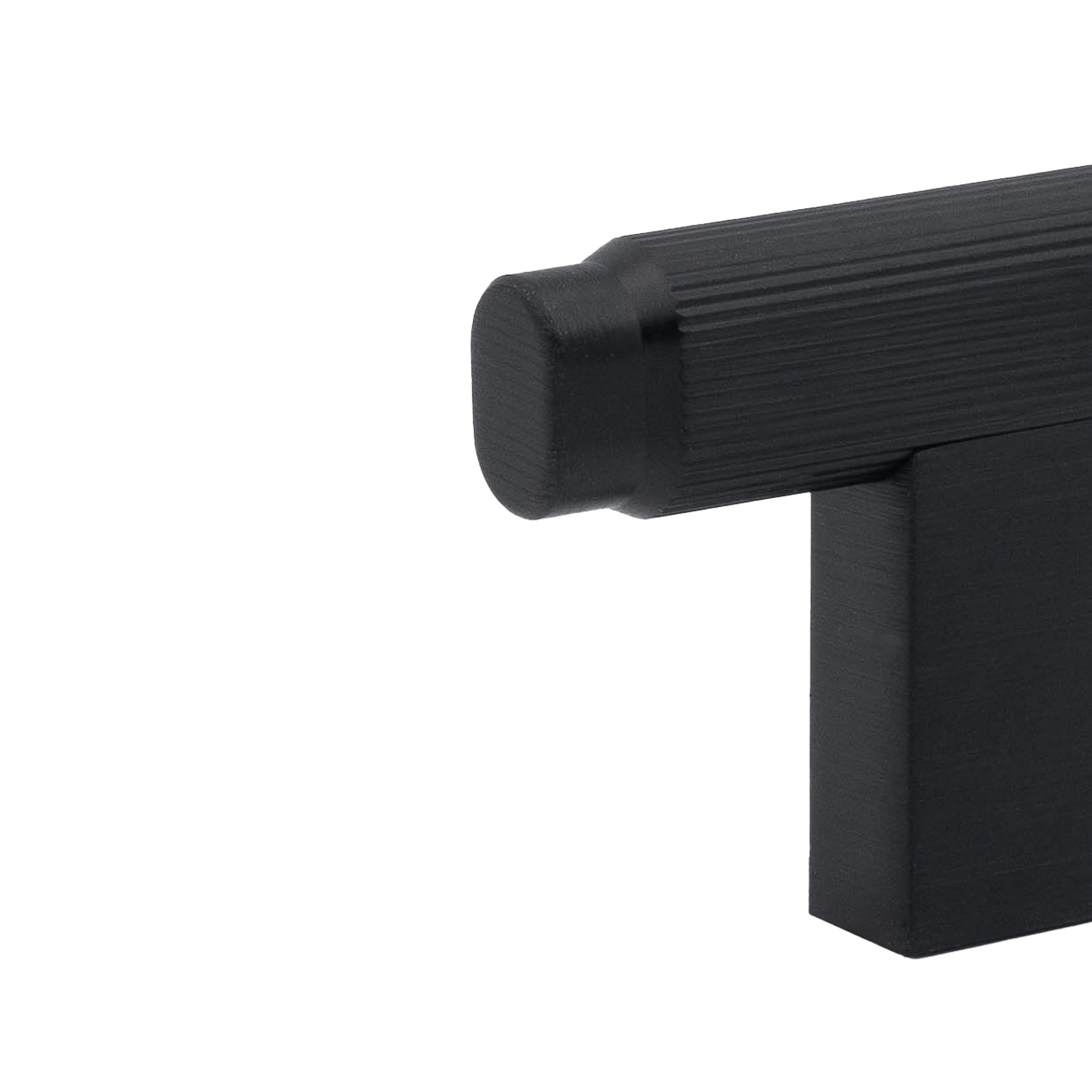 Momo Brooklyn T Knob 55mm in Brushed Black (2)