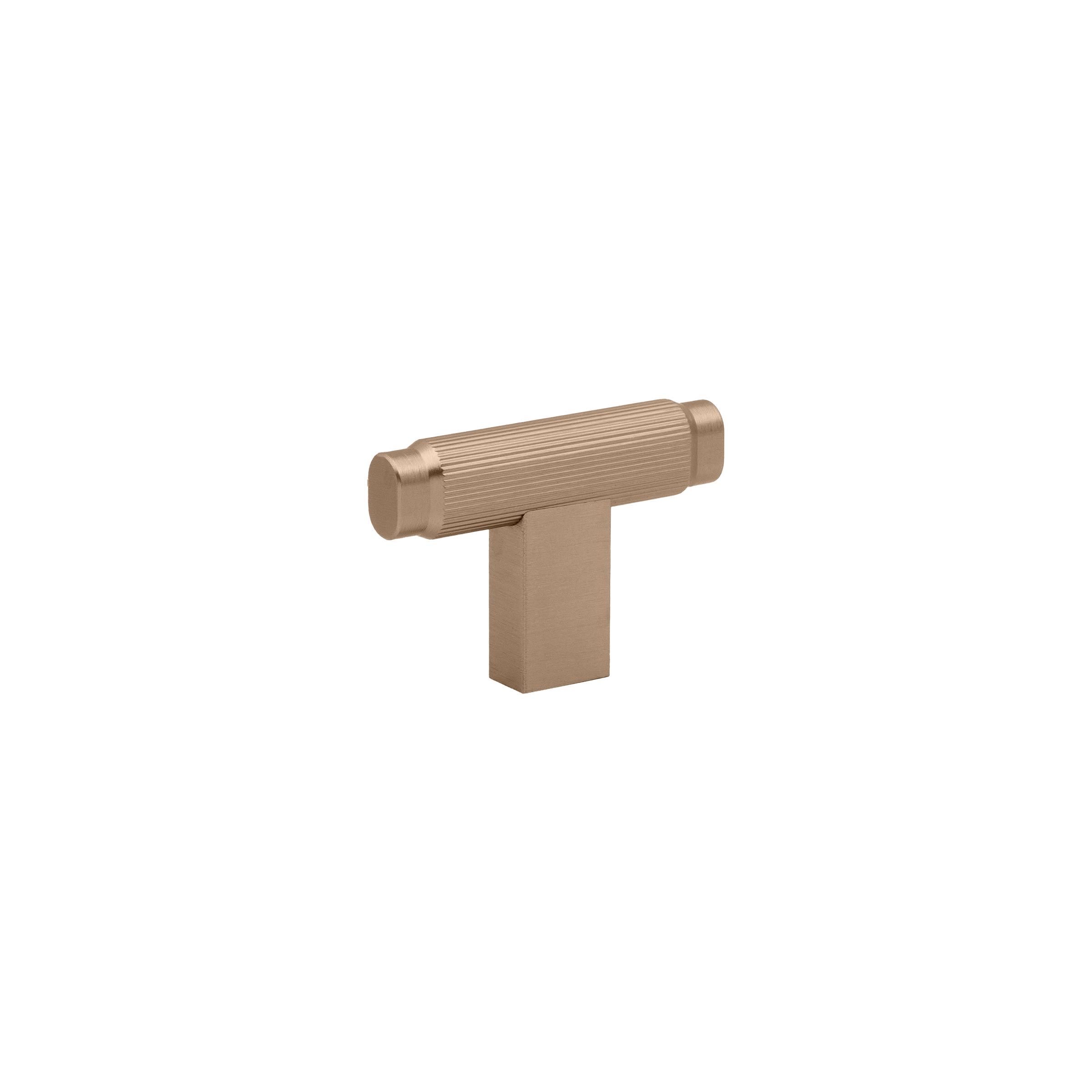 Momo Brooklyn T Knob 55mm in Brushed Dark Brass