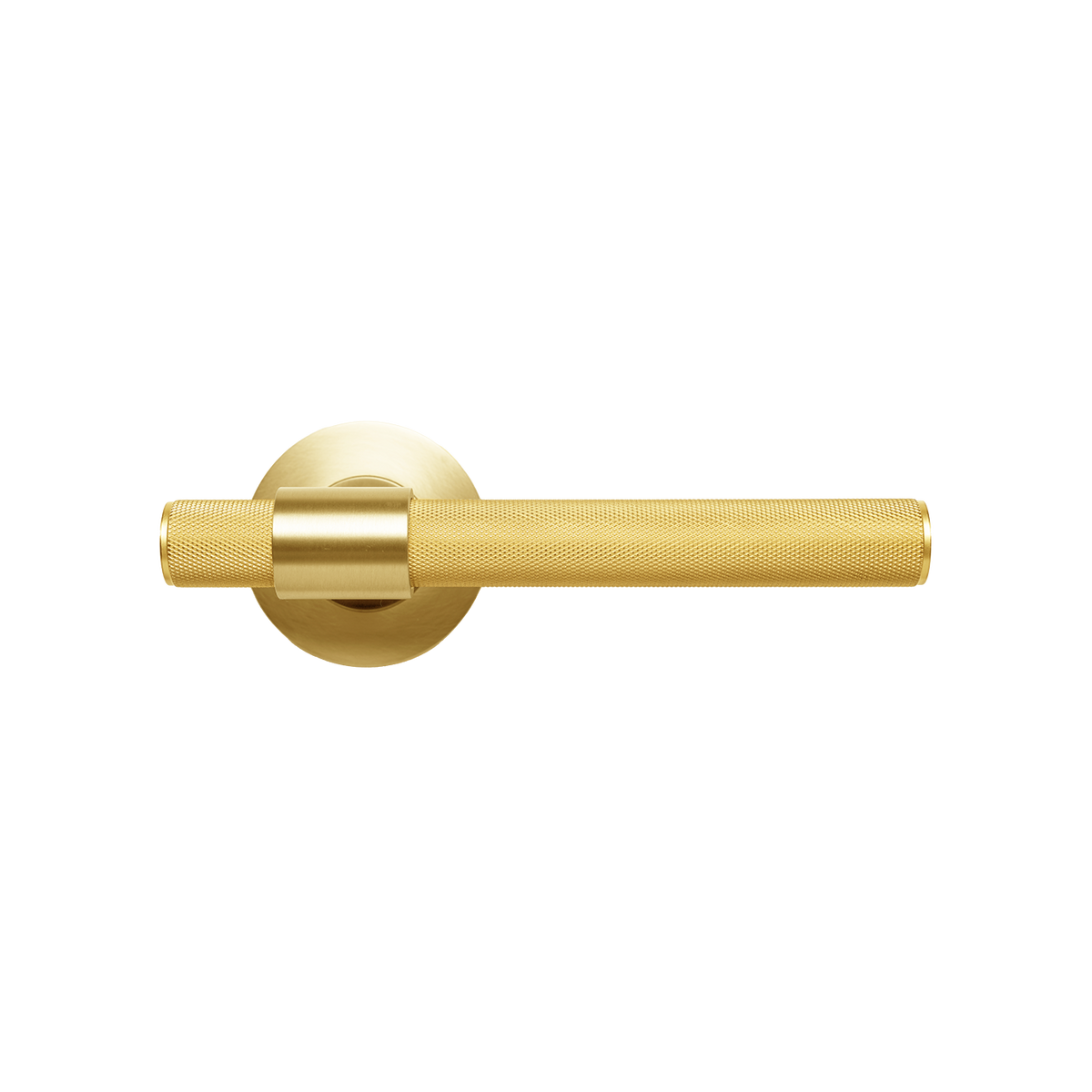 Momo Belgravia Knurled Solid Brass Lever Entrance Set to Suit Dormakaba MS2600 and MS2900 Series locks in Brushed Satin Brass (1)