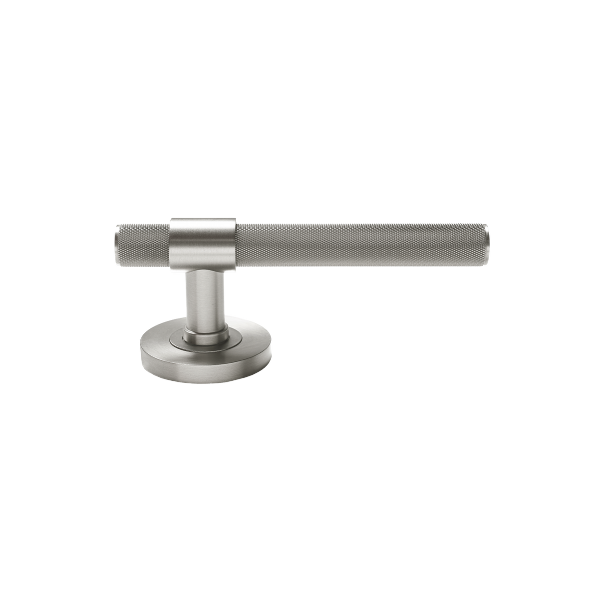 Momo Belgravia Knurled Solid Brass Lever Entrance Set to Suit Dormakaba MS2600 and MS2900 Series locks in Dull Brushed Nickel (2)