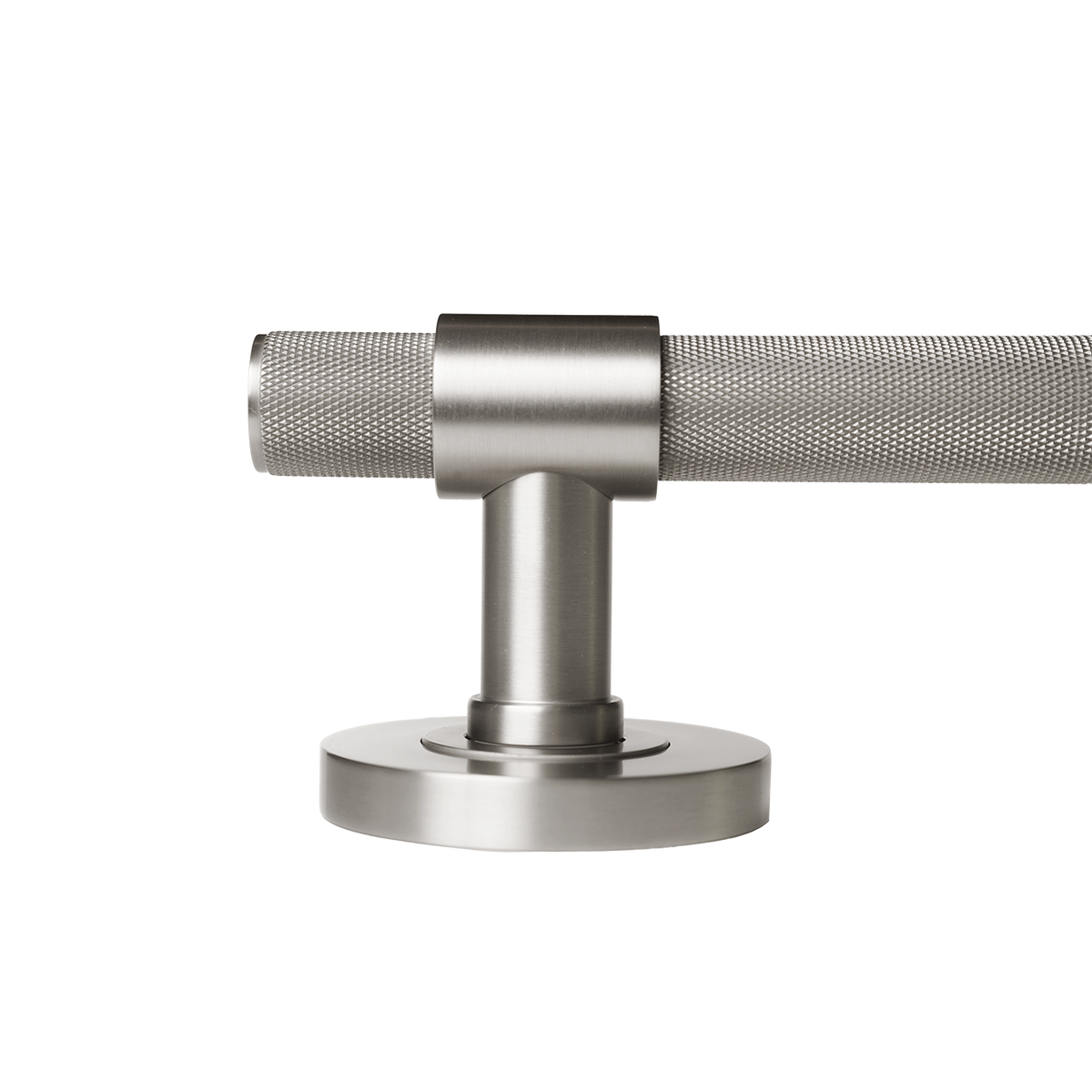 Momo Belgravia Knurled Solid Brass Lever Entrance Set to Suit Dormakaba MS2600 and MS2900 Series locks in Dull Brushed Nickel (3)