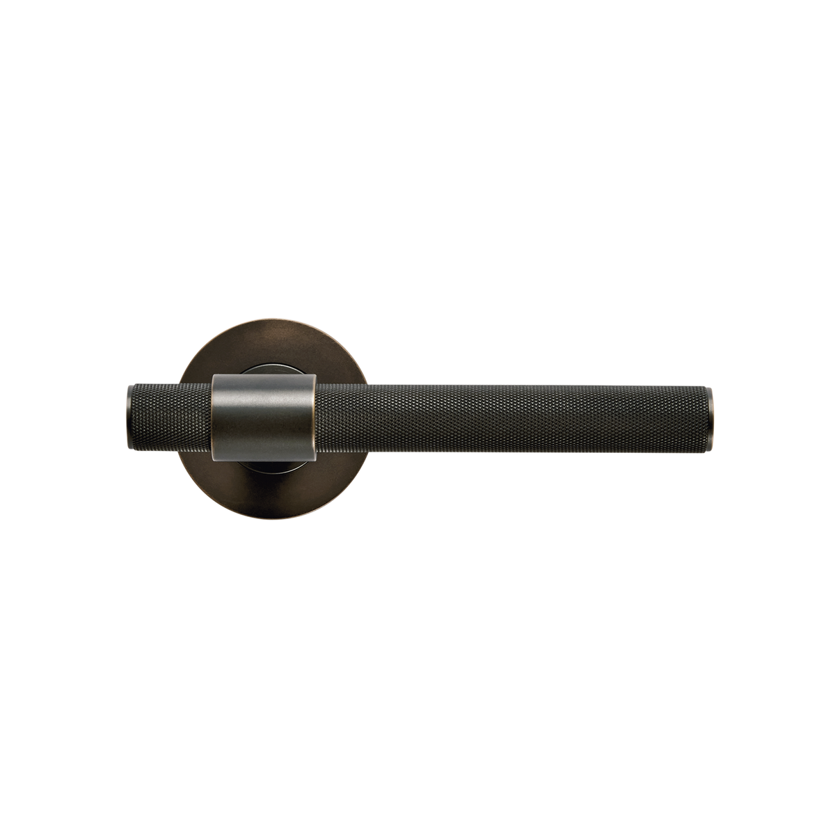 Momo Belgravia Knurled Solid Brass Lever Entrance Set to Suit Dormakaba MS2600 and MS2900 Series locks in Dark Bronze (1)