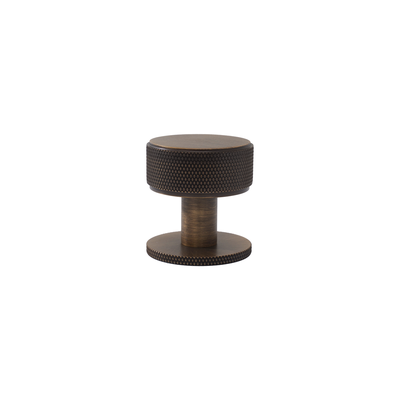 Momo Belgravia Knurled Round Knob Solid Brass 35mm in Bronze