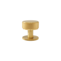 Momo Belgravia Knurled Round Knob Solid Brass 35mm in Brushed Satin Brass