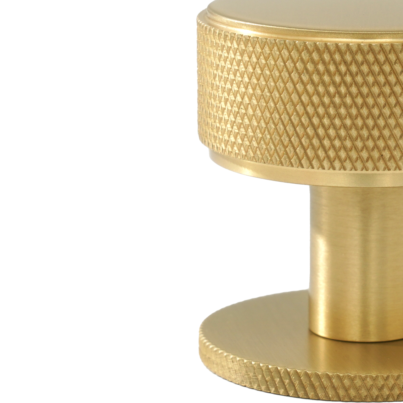 Momo Belgravia Knurled Round Knob Solid Brass 35mm in Brushed Satin Brass (2)