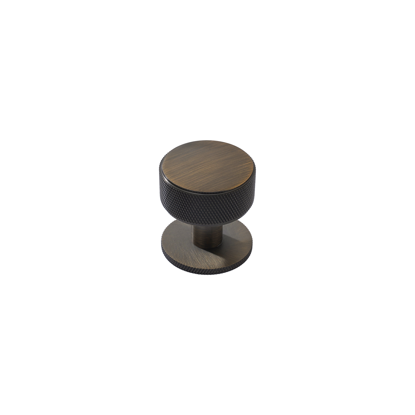 Momo Belgravia Knurled Round Knob Solid Brass 35mm in Dark Brushed Brass (1)