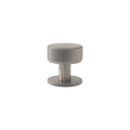 Momo Belgravia Knurled Round Knob Solid Brass 35mm in Dull Brushed Nickel