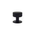 Momo Belgravia Knurled Round Knob Solid Brass 35mm in Matt Black