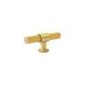 Momo Belgravia Knurled T Knob Solid Brass 82mm in Brushed Satin Brass