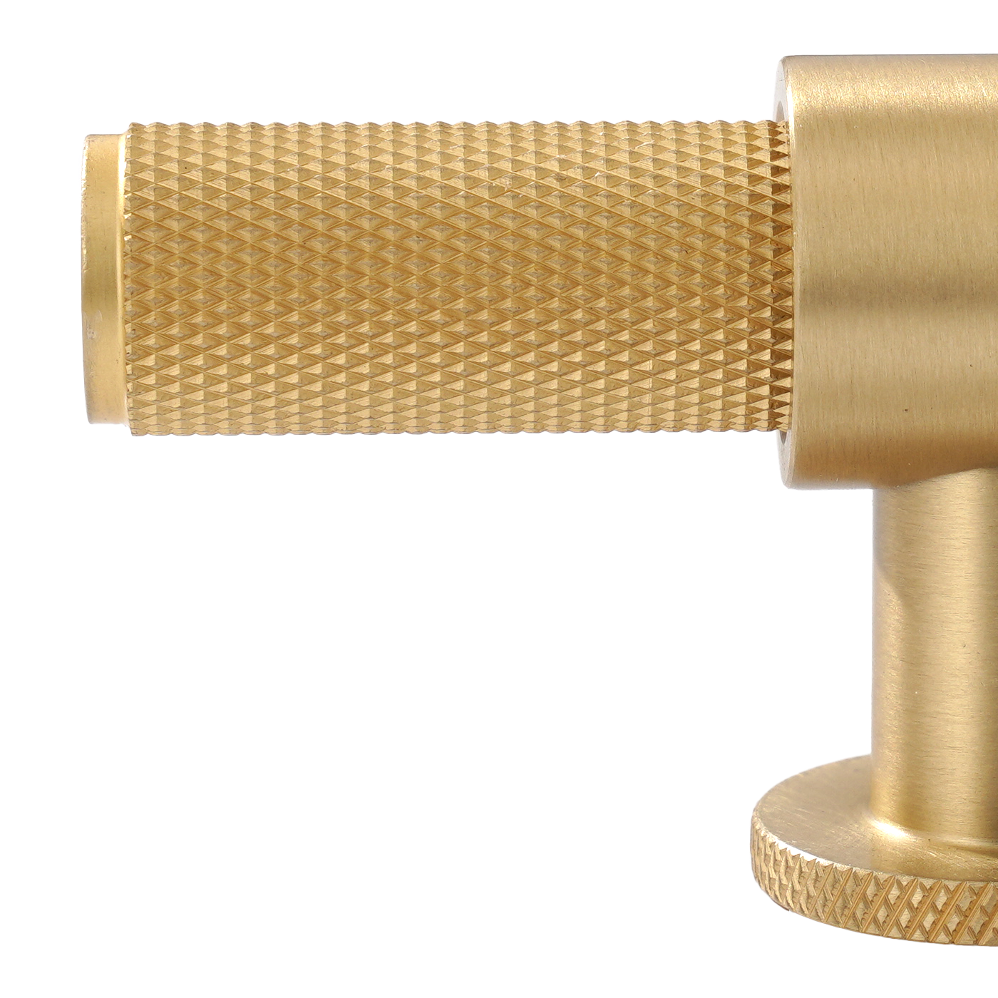 Momo Belgravia Knurled T Knob Solid Brass 82mm in Brushed Satin Brass (2)