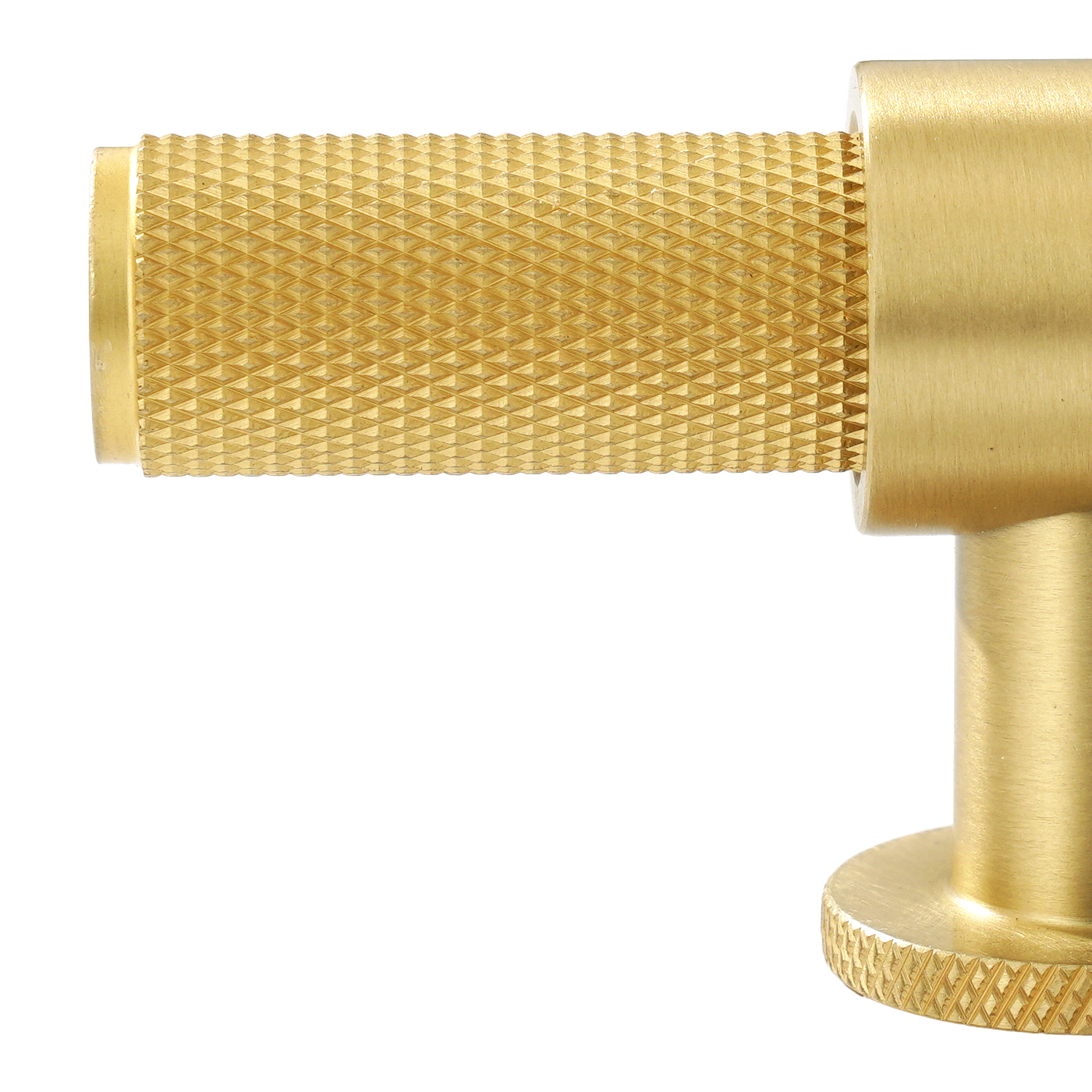 Momo Belgravia Knurled T Knob Solid Brass 82mm in Brushed Satin Brass (2)
