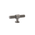 Momo Belgravia Knurled T Knob Solid Brass 82mm in Dull Brushed Nickel