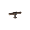 Momo Belgravia Knurled T Knob Solid Brass 82mm in Dark Bronze
