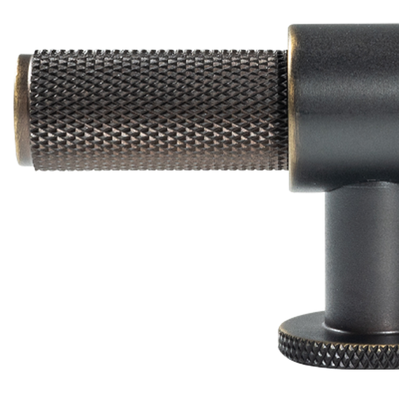 Momo Belgravia Knurled T Knob Solid Brass 82mm in Dark Bronze (2)
