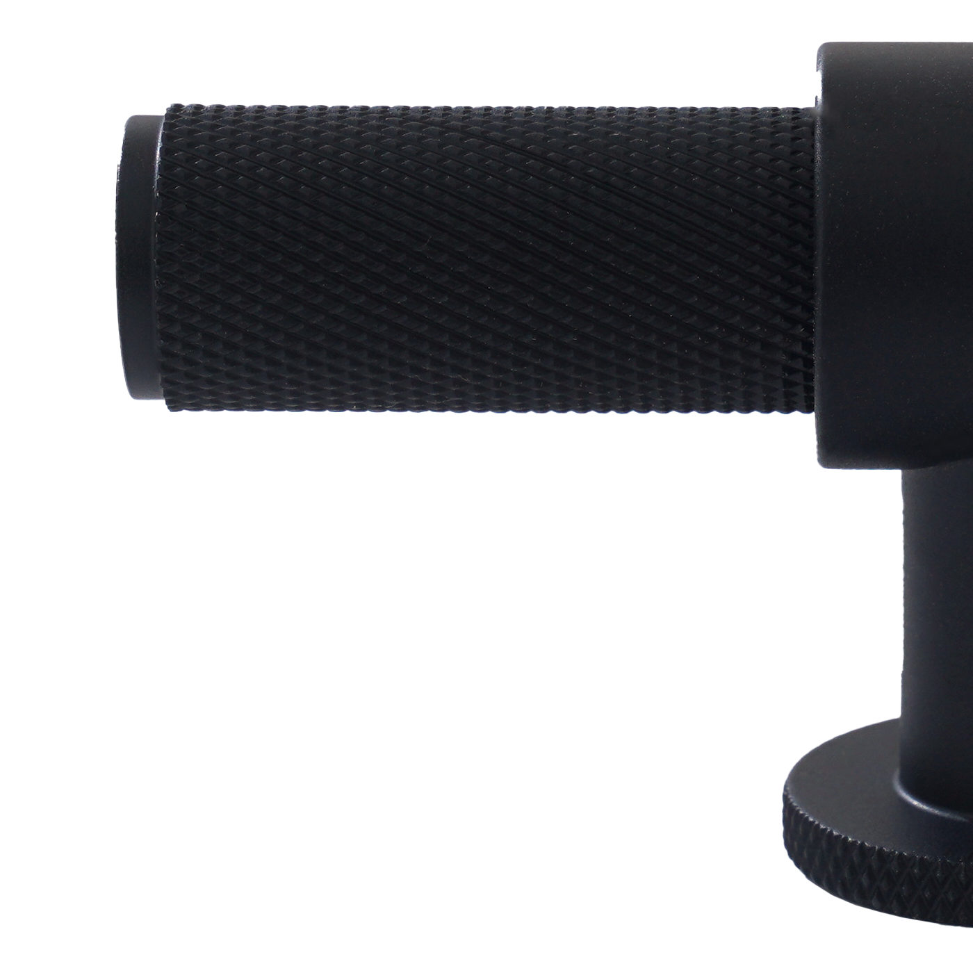 Momo Belgravia Knurled T Knob Solid Brass 82mm in Matt Black (2)