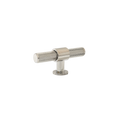 Momo Belgravia Knurled T Knob Solid Brass 82mm in Polished Nickel