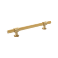 Momo Belgravia Knurled Bar Pull Solid Brass 160mm in Brushed Satin Brass
