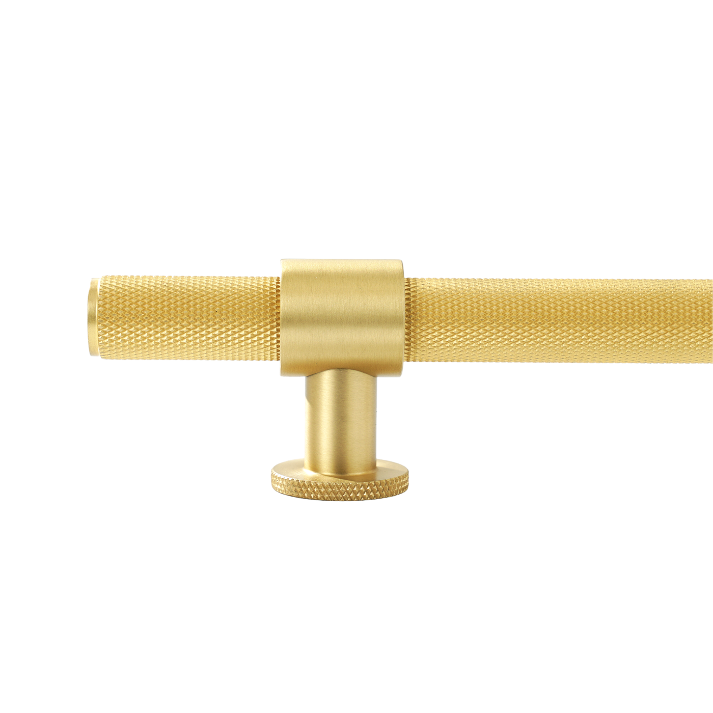 Momo Belgravia Knurled Bar Pull Solid Brass 160mm in Brushed Satin Brass (2)