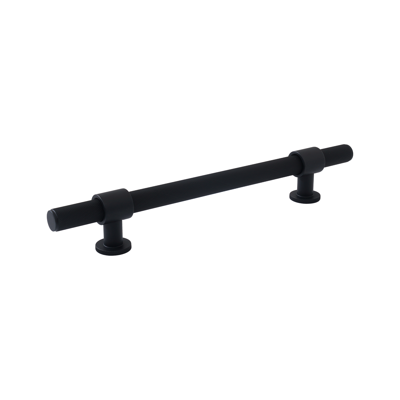 Momo Belgravia Knurled Bar Pull Solid Brass 160mm in Matt Black